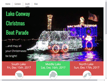 Tablet Screenshot of lakeconwayboatparade.com